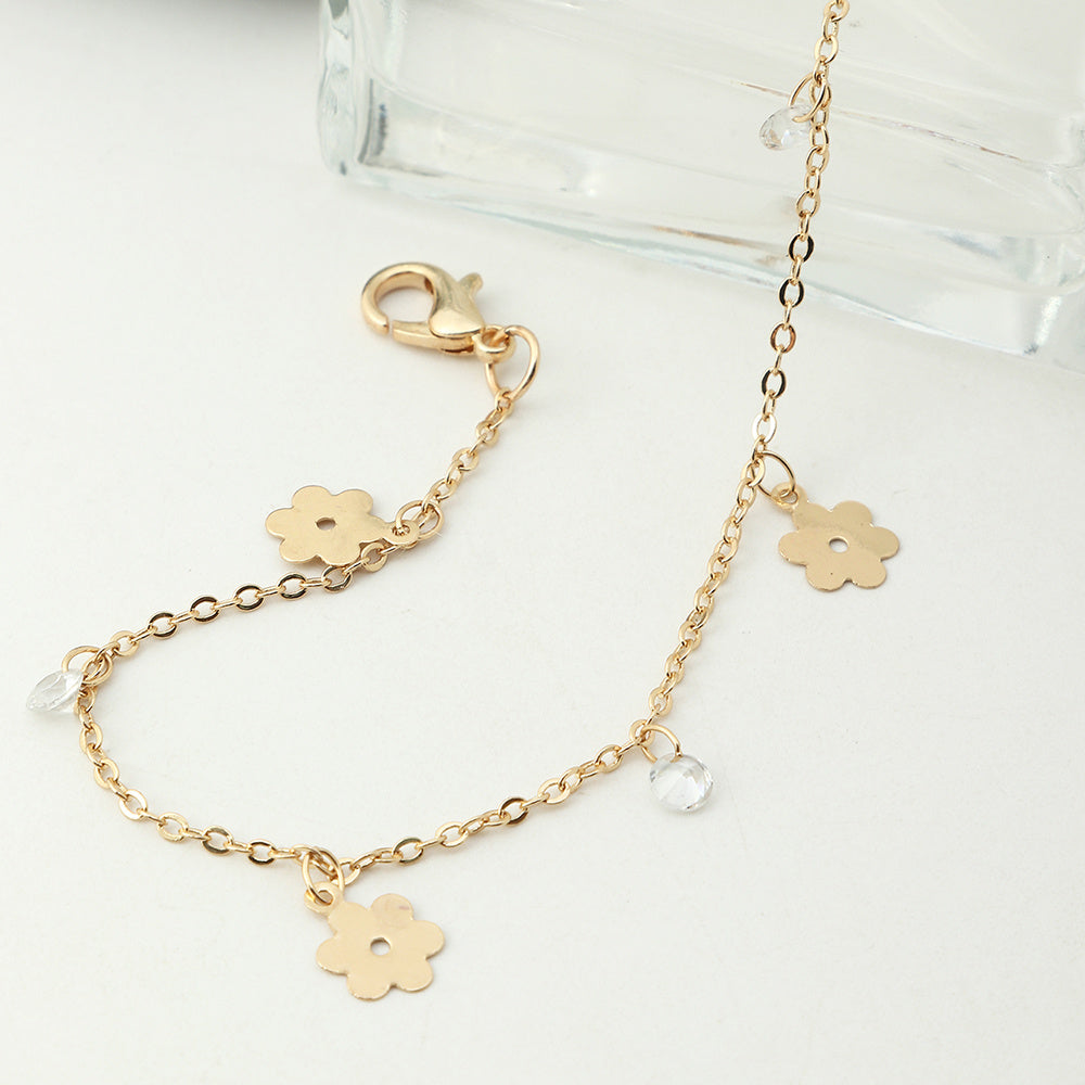 Womens Pearl Anklet Geometric Design Simple Jewelry Individually Packed Ankle Bracelet For Women Pearl Element