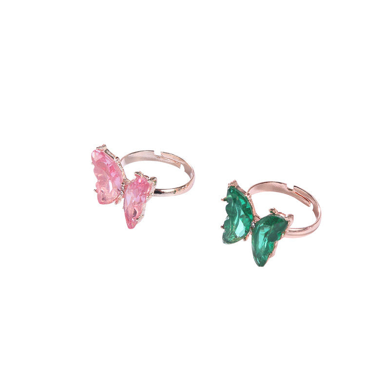 Womens Alloy Bow Rings With Animal Ornaments Electroplated Cute Rings Individually Packed Gift For Trade Fairs