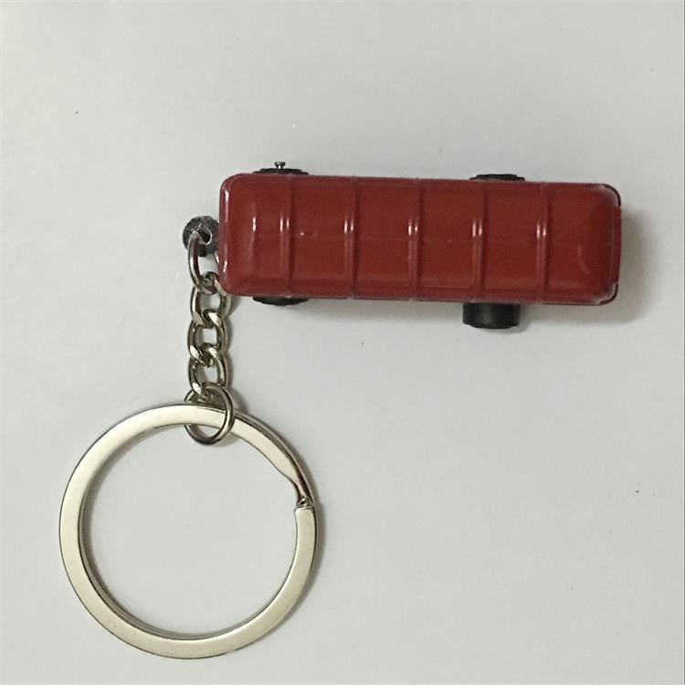 London Double Decker Bus Keychain Metal Zinc Alloy Charm