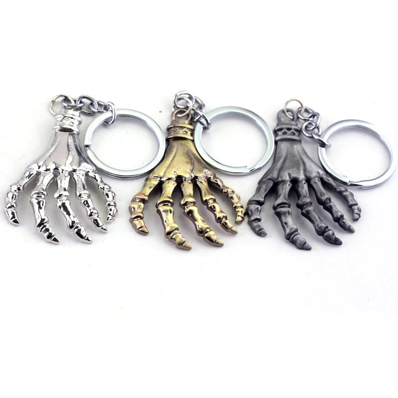 Skull Palm Keychain Alloy Pendant Electroplated Design Unique Gift For Friends And Family Bag Durable Decor Accessory