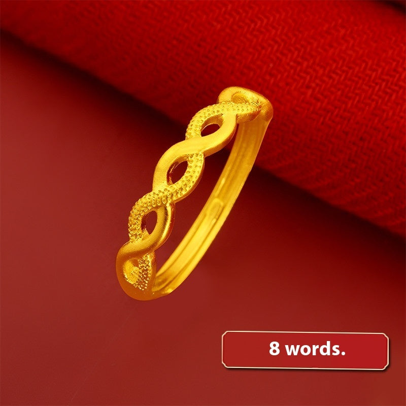 Vietnam Placer Gold Ring For Women Does Not Fade