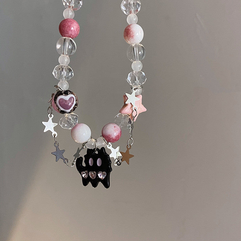 Diamond Cat Shaped Bracelet Handmade Jewelry Cat Design