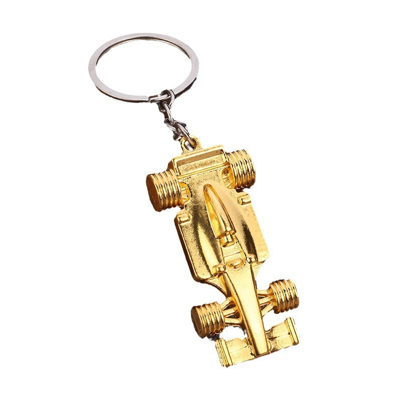 Electric Motorcycle Keychain Zinc Alloy Bike Key Ring Modern Design Gift For Men Women Imitation Gold Finisher