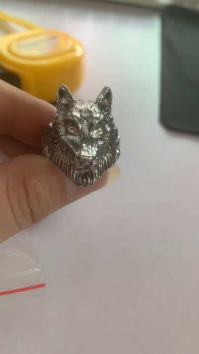 Wolf Head Ring Alloy Fashion Jewelry for Men and Women Unique Stylish Design Nature Lovers Gift Inspired Alloy