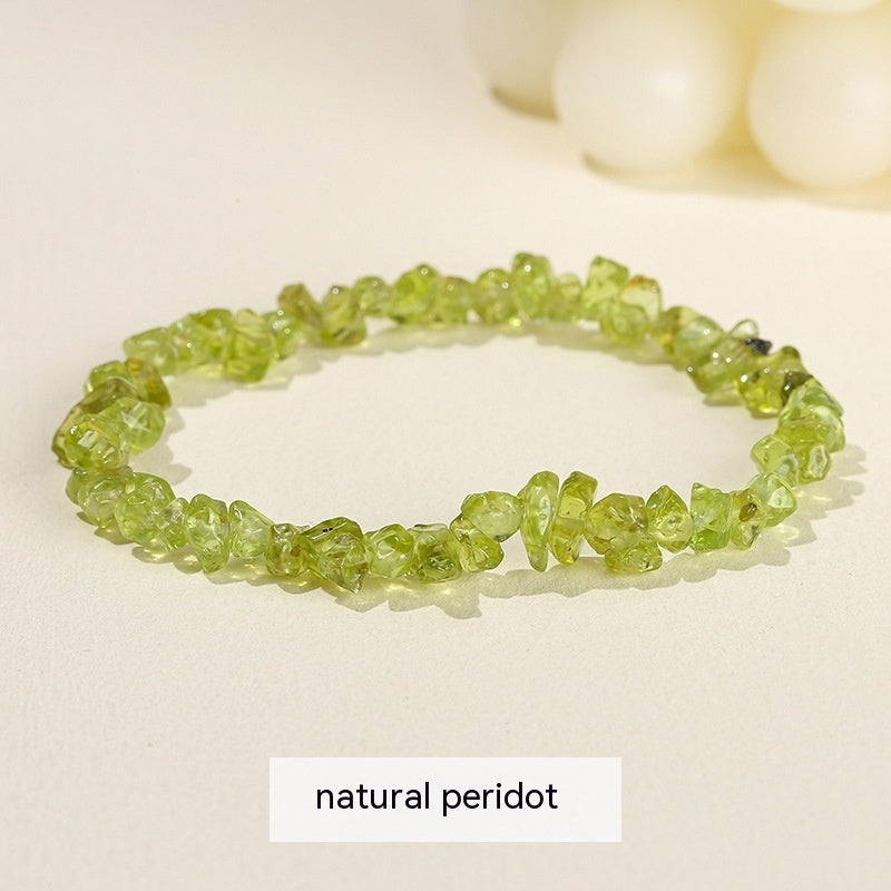 Handmade Natural Crystal Gravel Bracelet Agate Aventurine Irregular Chips Bracelet Women Unique Jewelry Gifts