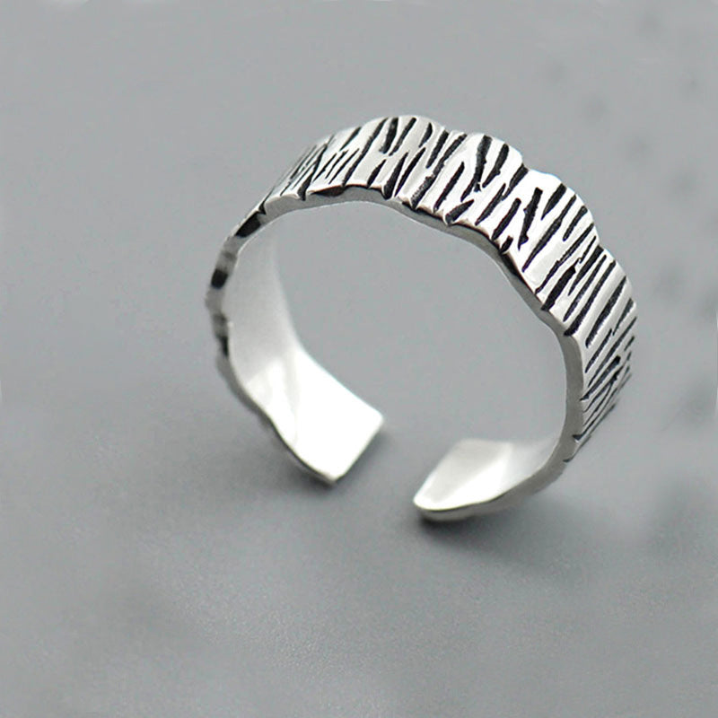 Women Ring 925 Sterling Silver Branch Ring Vintage Flower Design Korean Fashion Jewelry Durable Elegant Unique