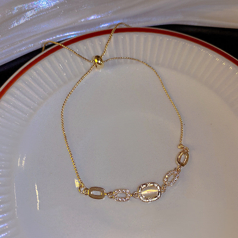 Geometric Copper Bracelet Electroplated Fashion Jewelry Cuff Bangle For Women And Girls Elegant Accessory Gift Ready