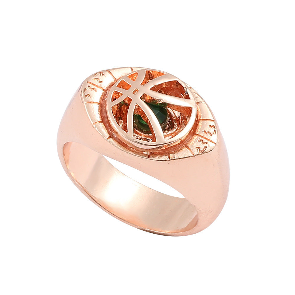 Eye Shape Ring In Electroplated Alloy For Everyday Wear Jewelry Gift For Him Unisex Jewelry For Everyday Style