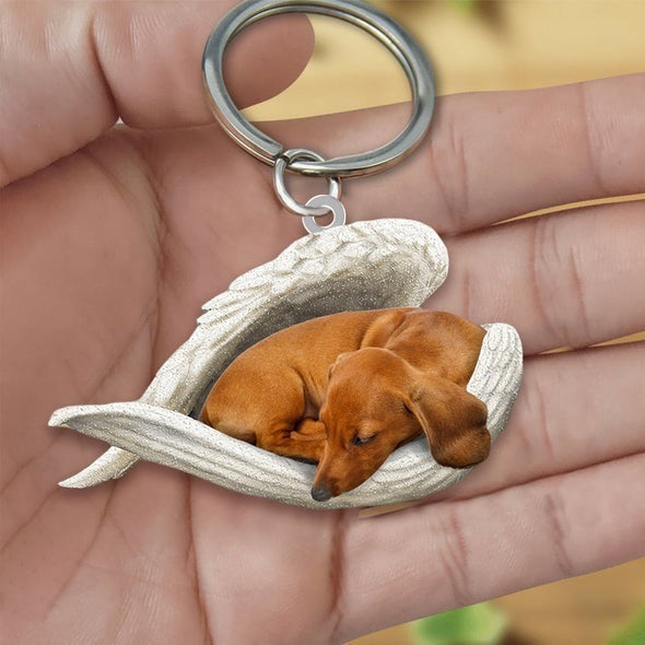 Dog Keychain Acrylic Fashion Accessory With Single Sided Printing Durable Key Ring 4 5 CMs Gift For Dog Lovers