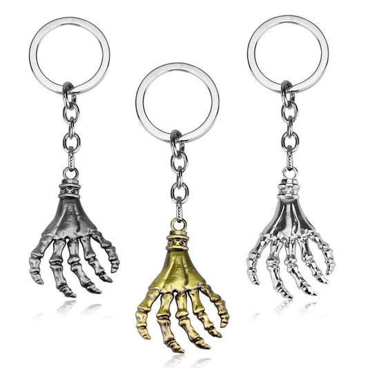 Skull Palm Keychain Alloy Pendant Electroplated Design Unique Gift For Friends And Family Bag Durable Decor Accessory