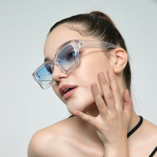 Mens Narrow Rectangular Sunglasses UV400 Protection Metal Frame AC Lens For Sun Outings Stage All Day Comfort Casual