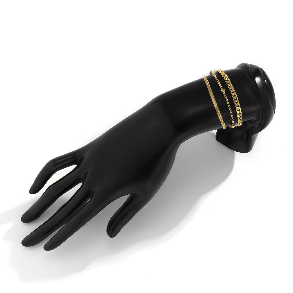 Womens Copper Bracelets Set Layered Geometric Snake Bone Chain Bracelets Electroplated Finish Jewelry Gift Bead