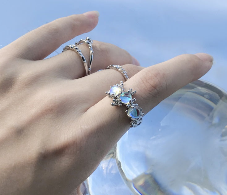 Womens Ring Floral Design Electroplated Alloy Jewelry Delicate Dainty Gift Birthday Trendy Everyday Wear Gifts