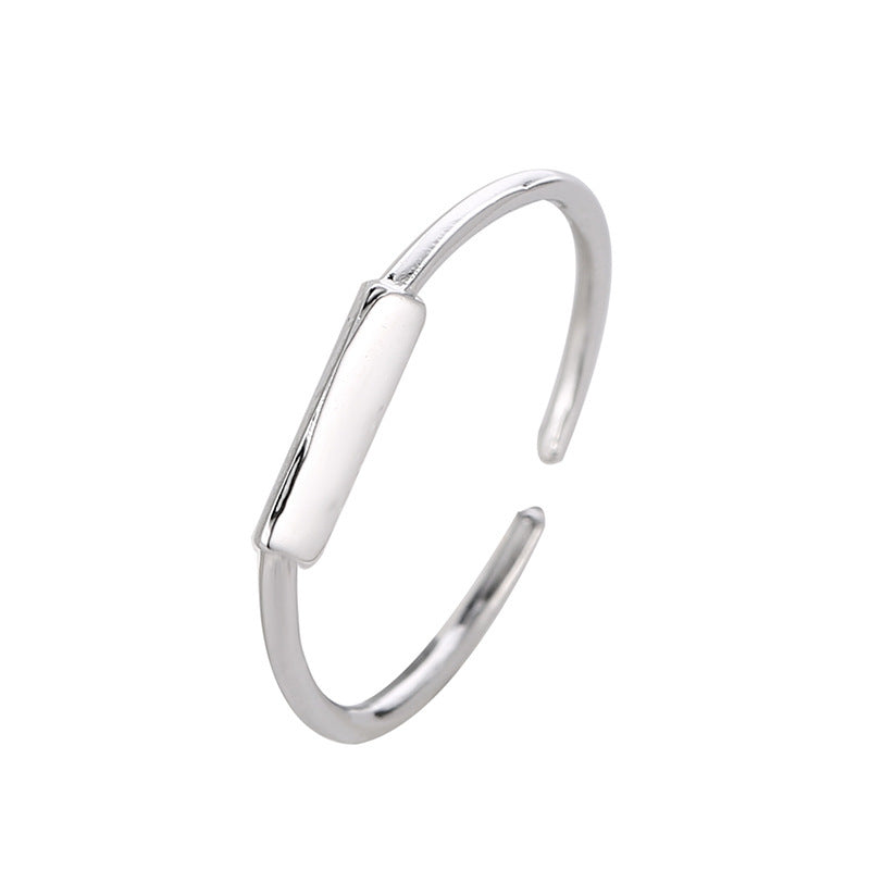 Womens Trendy Ring Japanese Korean Design Index Finger Ring Simple Electroplate Geometric Individually Packed