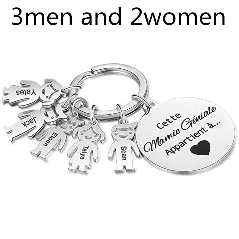 Unisex Stainless Steel Pendant Keychain Titanium Steel Pendant Gift For Boys And Girls Durable Accessory Style