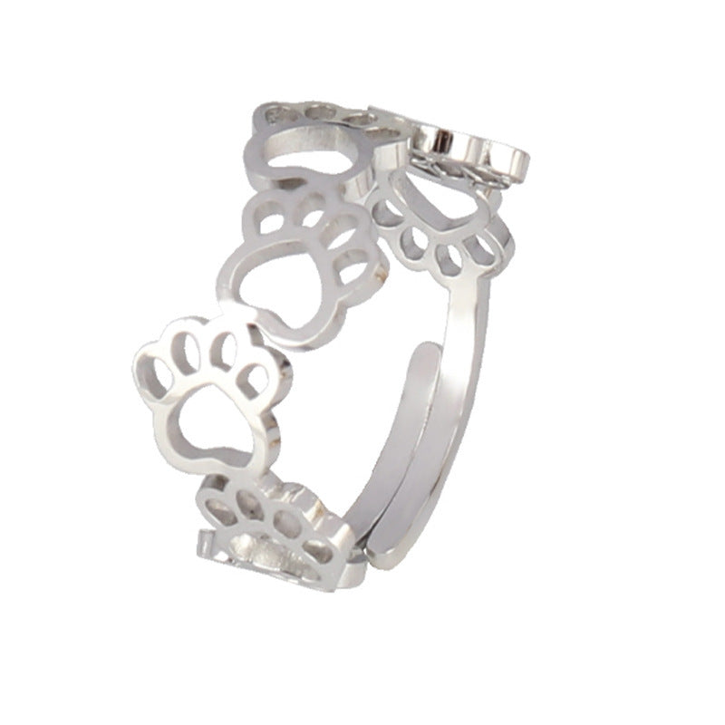 Stainless Steel Geometric Ring Natural Style Women Gold Silver Trendy Fashion Hip Hop Minimal Jewelry Timeless