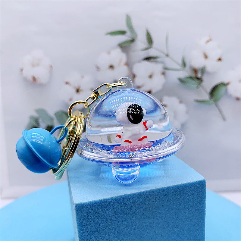 Acrylic Spaceman Keychain Girly Heart Design Alloy Key Chain Accessory For Space Lovers Guitar Skateboard Moon
