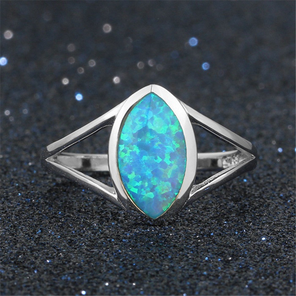 Vintage Oval Geometric Alloy Ring With Artificial Gemstones Electroplated For Trade Fairs Individually Packed Item