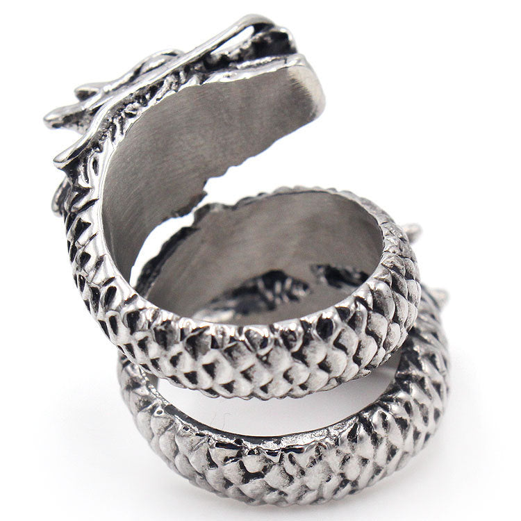 Double Faucet Ring 316L Titanium Steel Ring Never Fade No Allergies Good Texture And Gloss 20x30mm Durable Finish