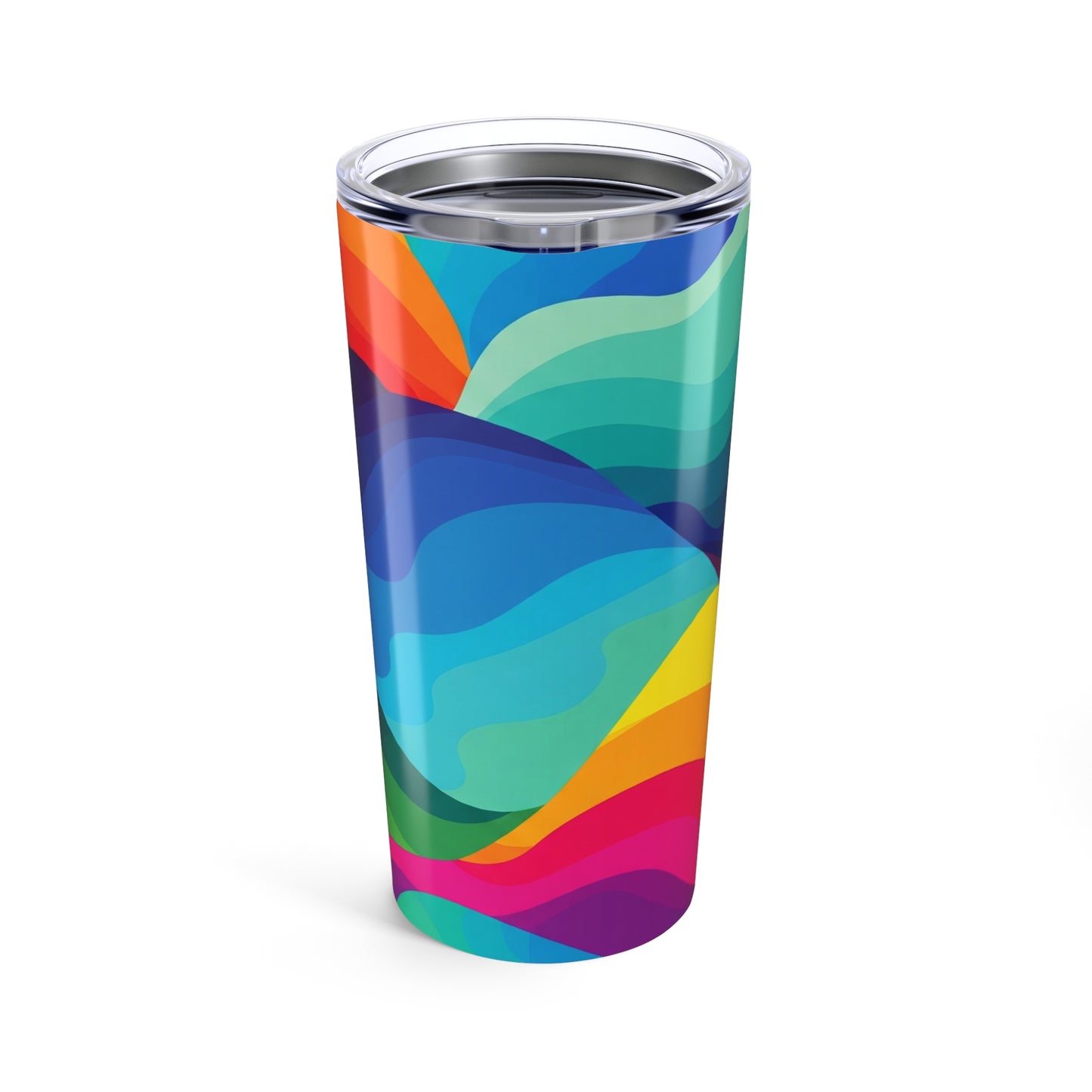 20 Oz Metal Travel Mug With Vacuum Insulation Leak Proof Lid BPA Free Printed Beverage Container For Hot And Cold