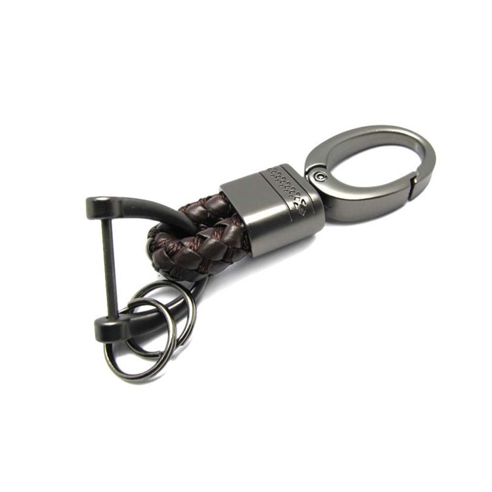 Car Keychain Braided Rope Key Holder Zinc Alloy Automotive Accessories Keys For Men And Women Black Red Coffee