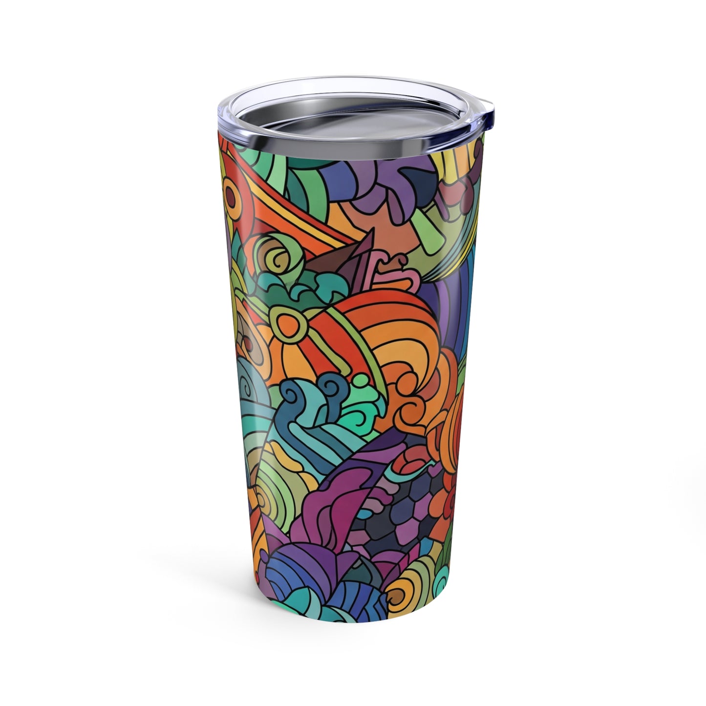 20oz Stainless Steel Tumbler With Unique Printed Artwork Double Wall Vacuum Insulated Spill Resistant Travel Mug