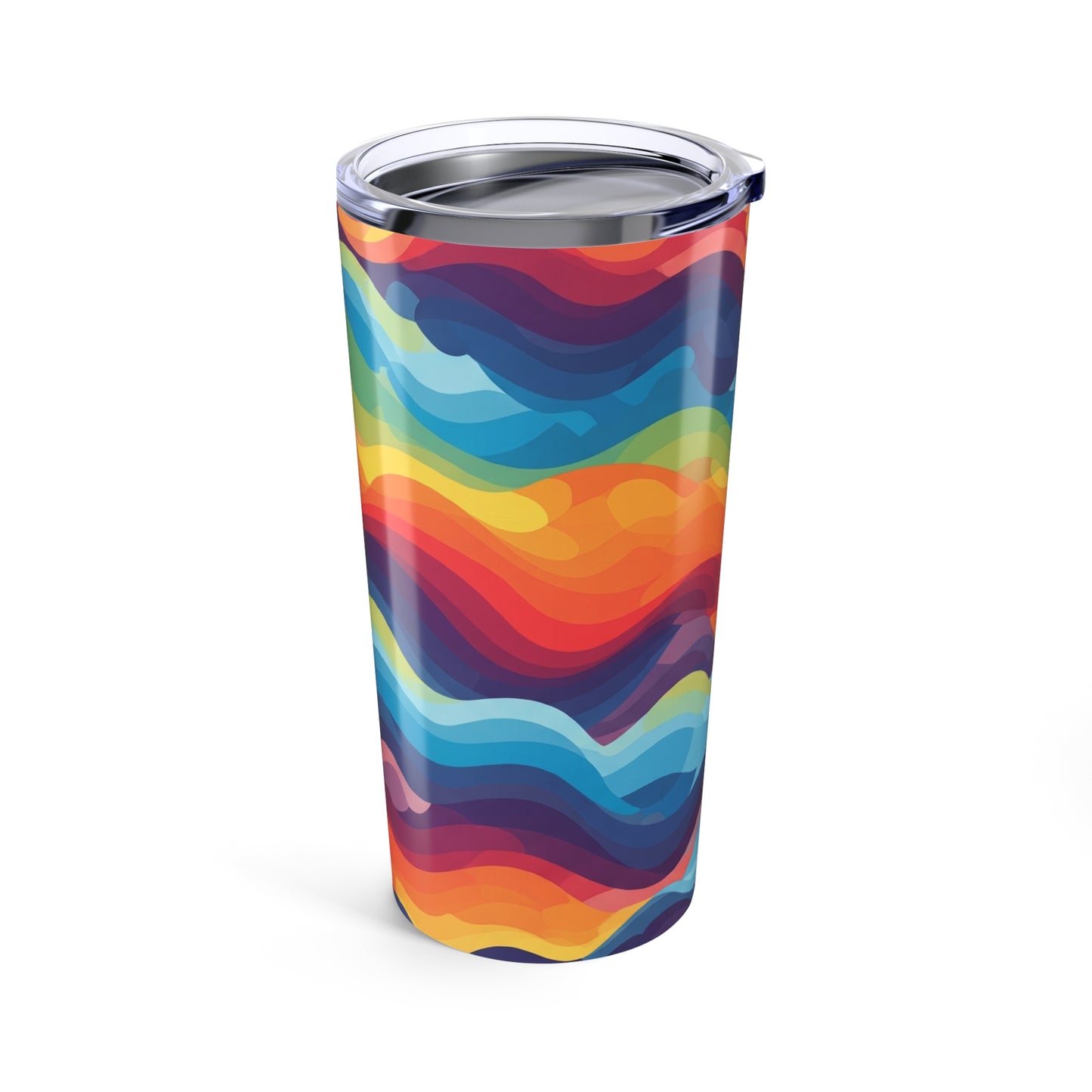 20oz Stainless Steel Tumbler Printed Design Double Wall Vacuum Insulation Keeps Beverages Hot Or Cold Travel Mug