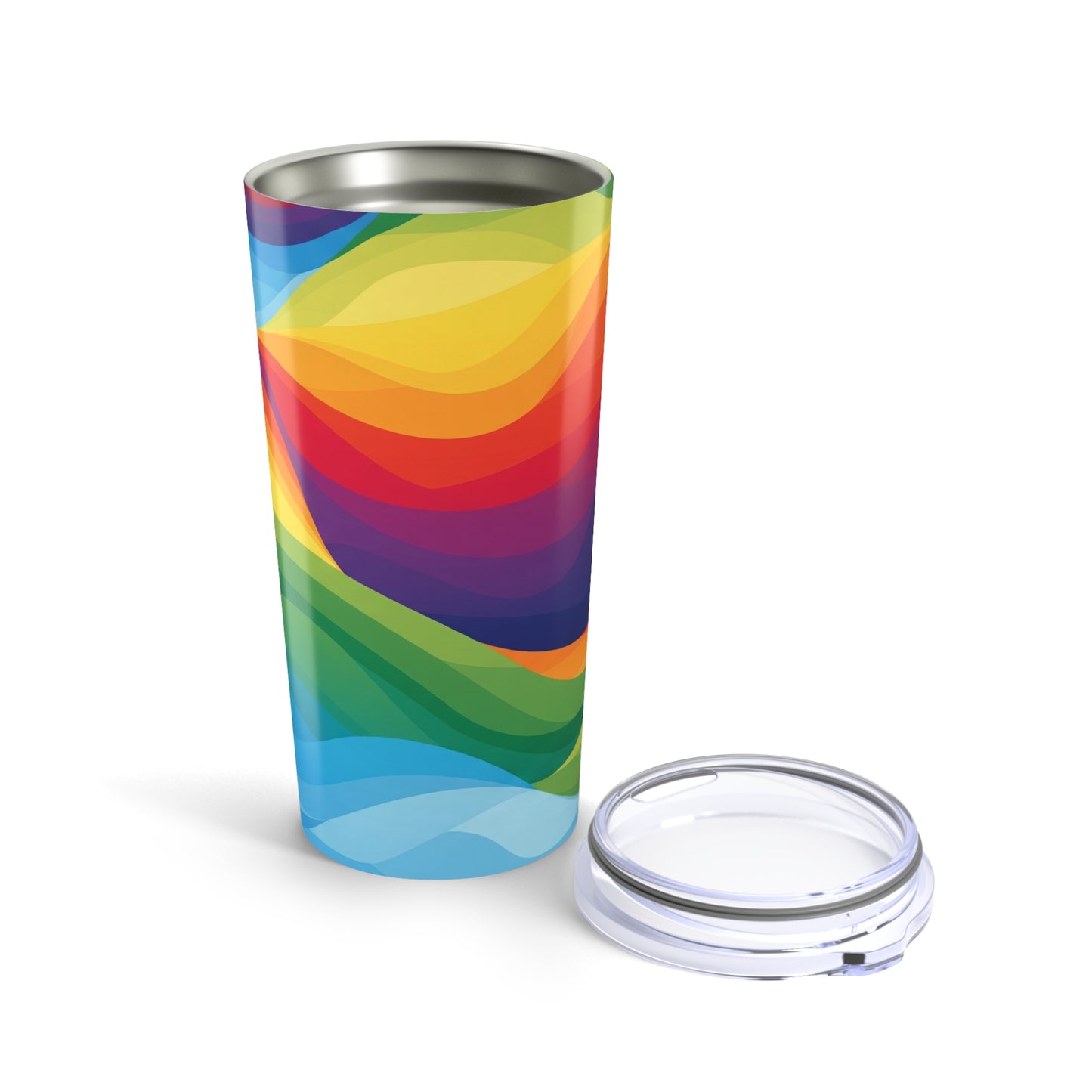 20Oz Stainless Steel Travel Mug With Printed Design Double Wall Vacuum Insulated Spill Resistant For Hot Beverages