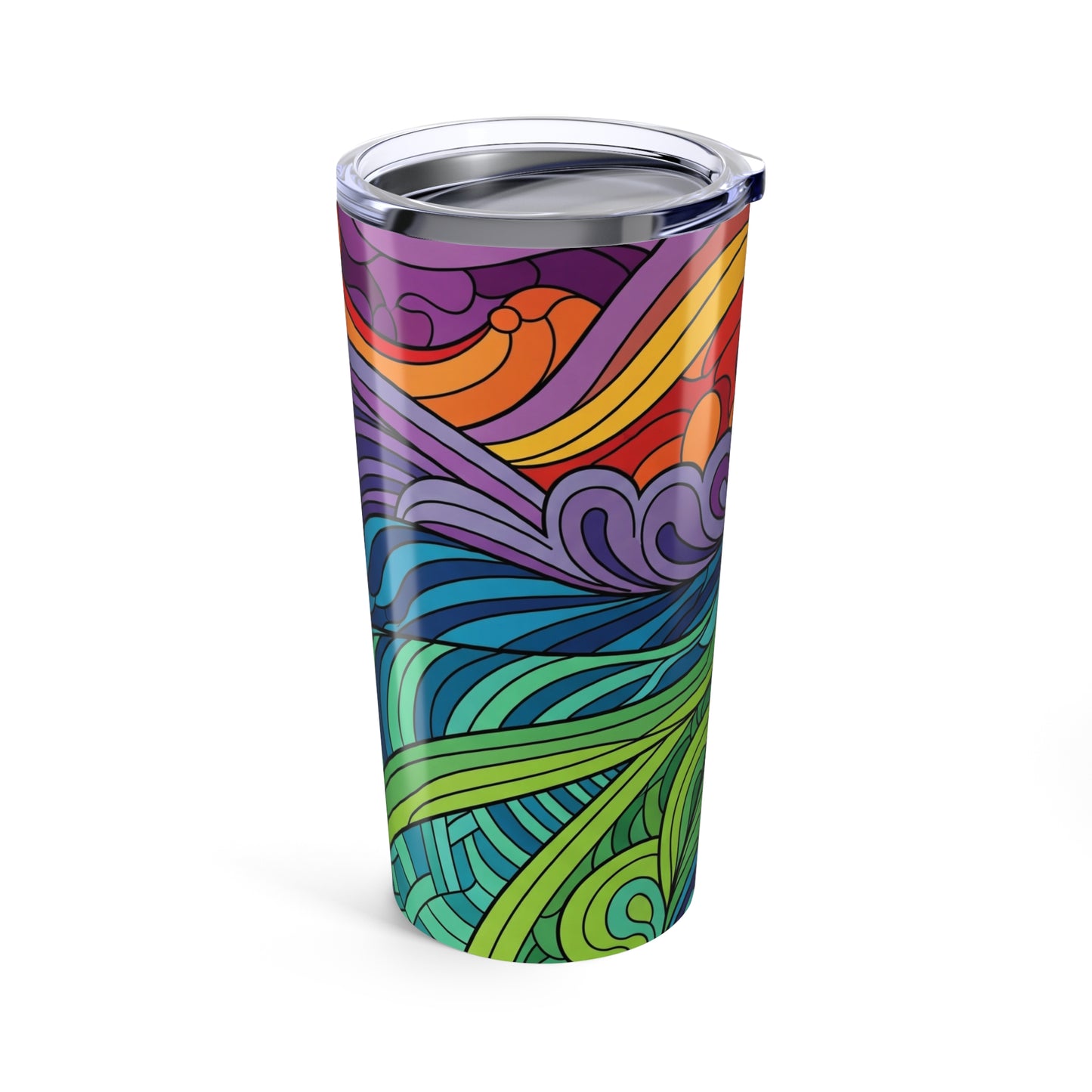 20oz Stainless Steel Travel Mug Double Wall Vacuum Insulated Spill Resistant Dishwasher Safe Keeps Beverages Hot