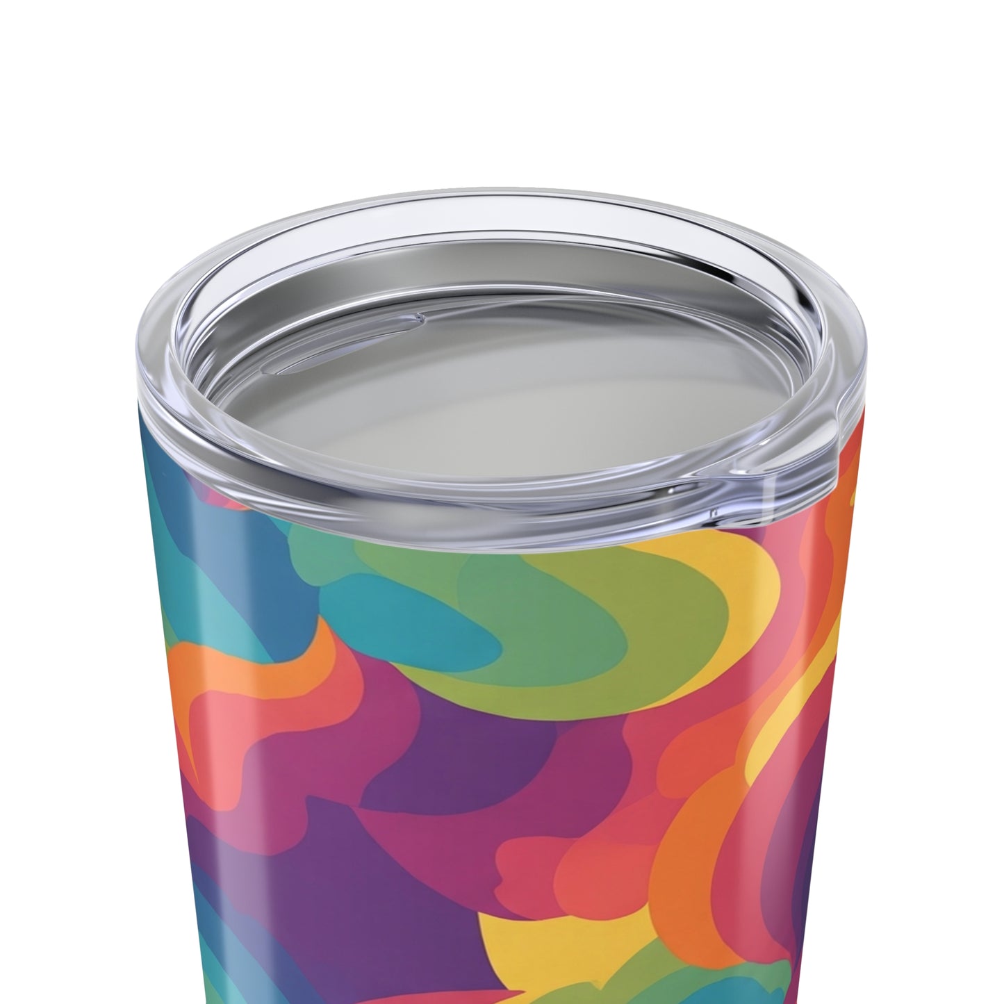 20oz Stainless Steel Tumbler Double Wall Vacuum Insulation Spill Resistant Printed Design BPA Free For Hot And Cold