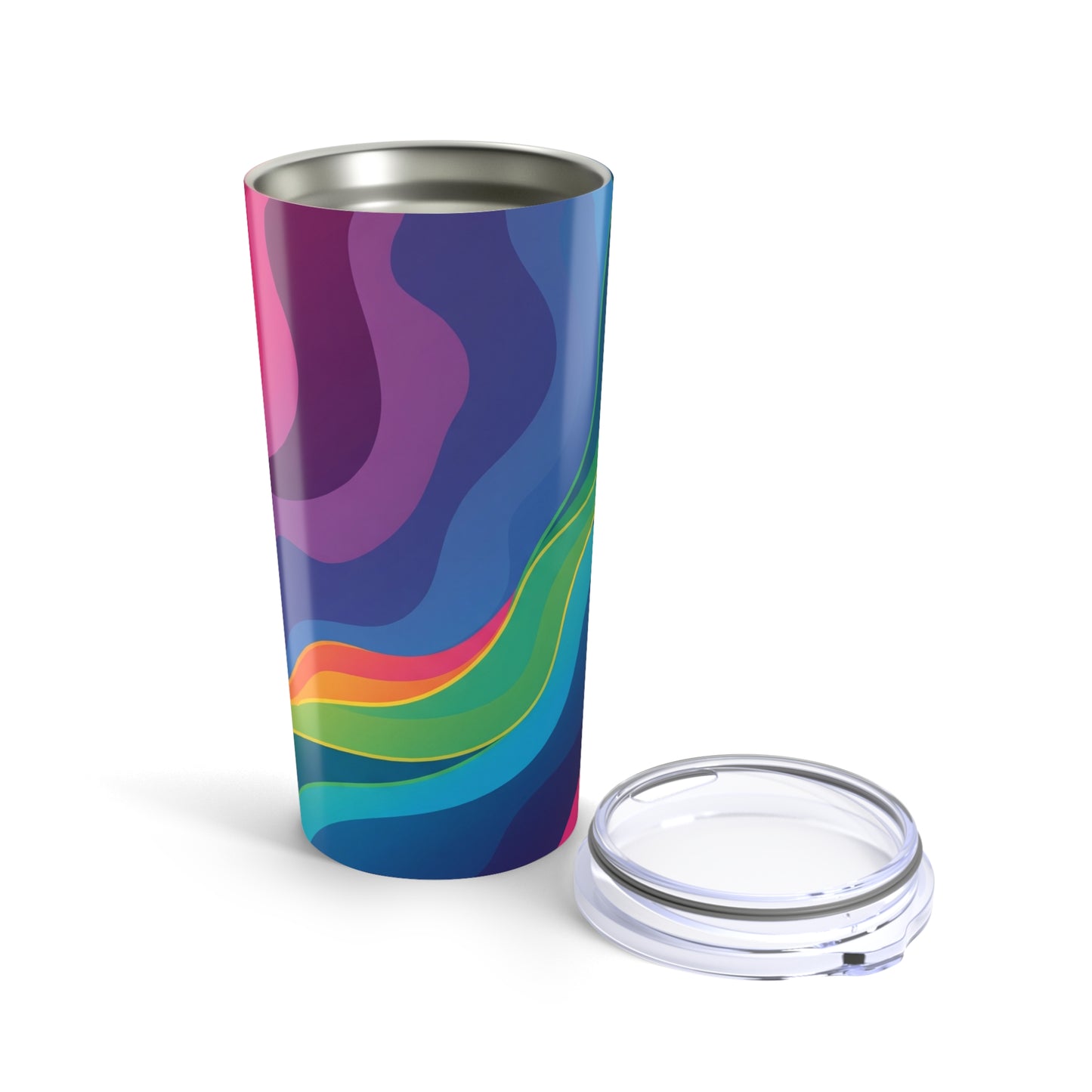 20oz Stainless Steel Travel Tumbler With Double Wall Vacuum Insulated Leak Proof Lid For Hot And Cold Beverages