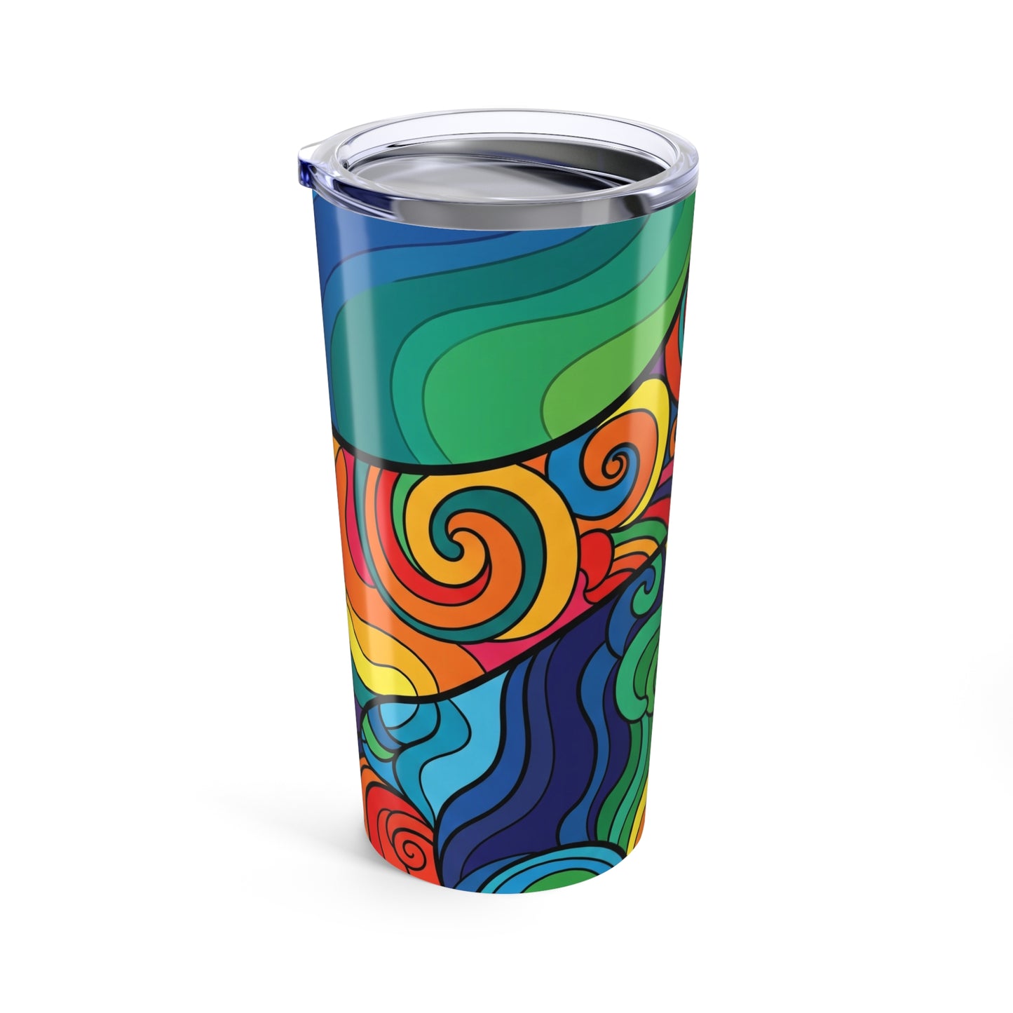 20oz Stainless Steel Tumbler With Double Wall Vacuum Insulation Leak Proof Travel Mug For Hot Or Cold Beverages