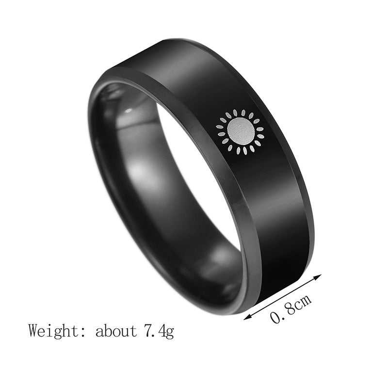 Stainless Steel Ring Durable Classic Black Ring Elegant Modern Design For Daily Wear Stainless Steel Band Ring
