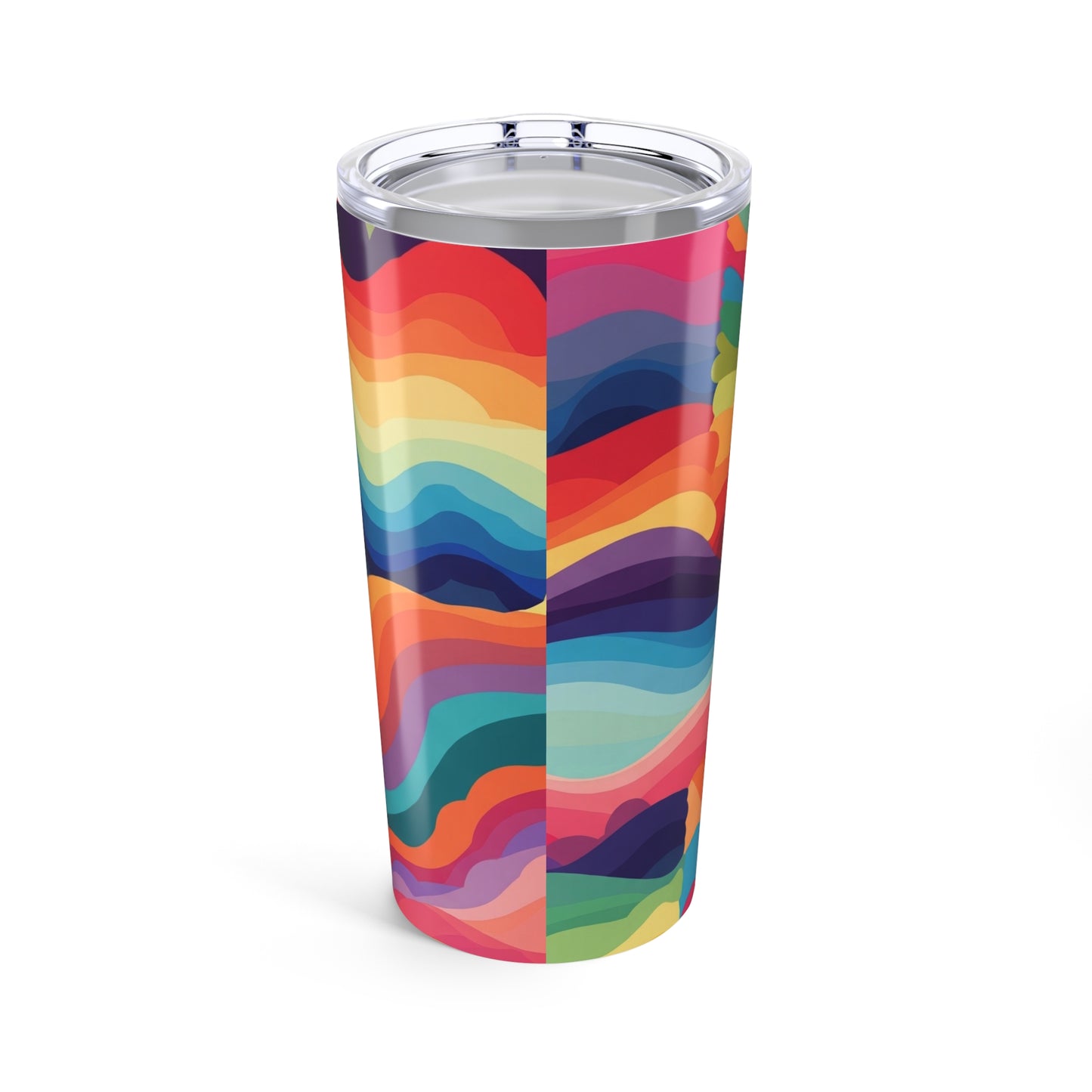 20oz Stainless Steel Printed Travel Mug With Double Wall Vacuum Insulation Leak Proof Durable Hot Cold Coffee Cup