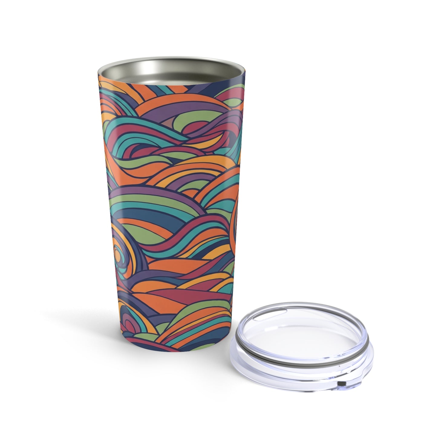 20oz Stainless Steel Tumbler With Double Wall Vacuum Insulation Keeps Hot And Cold Beverages Spill Resistant Leak