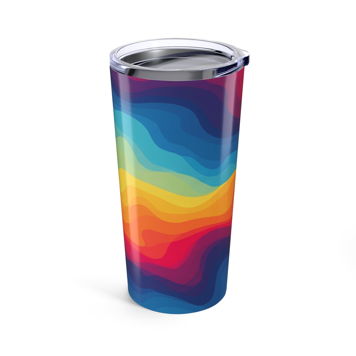 20oz Stainless Steel Tumbler With Vacuum Insulation Spill Resistant Printed Travel Mug For Hot And Cold Drinks