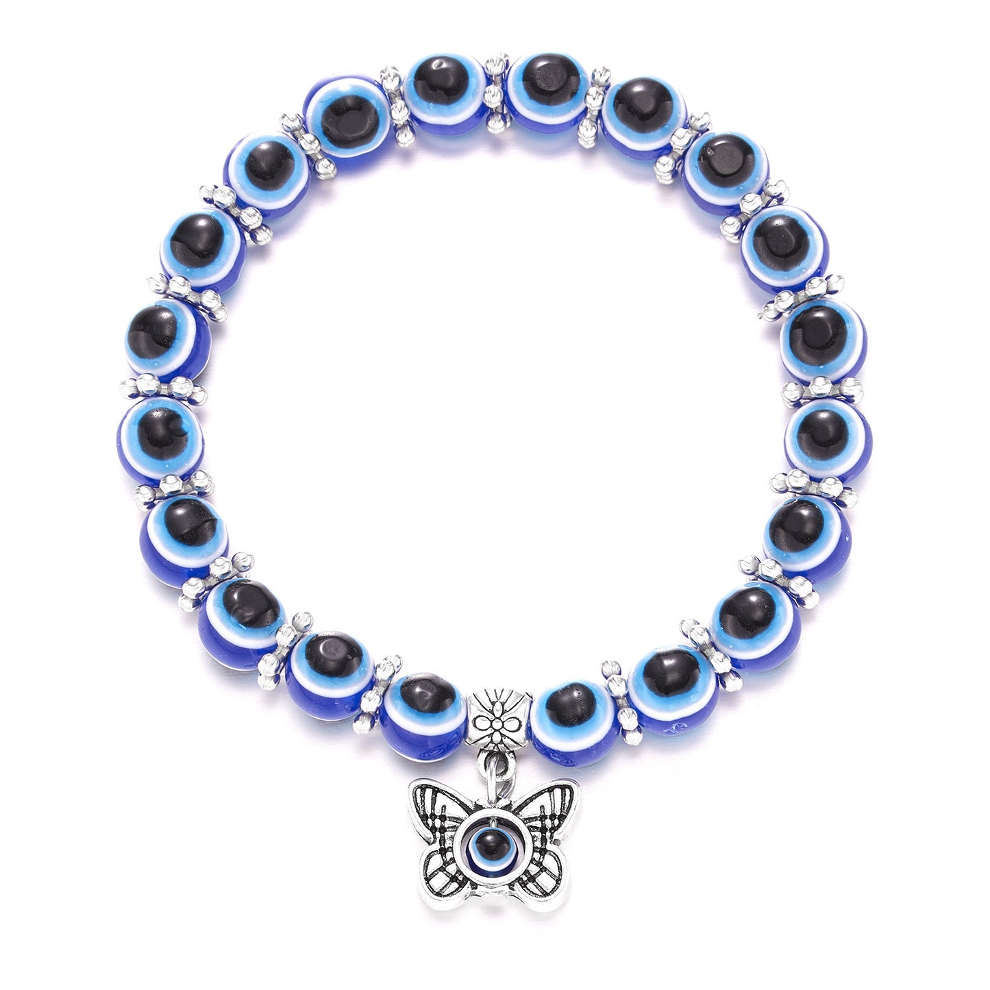 Handmade Personalized Wishing Bracelet Adjustable Alloy Resin Elastic Rope Friendship Charm Bracelet For Women