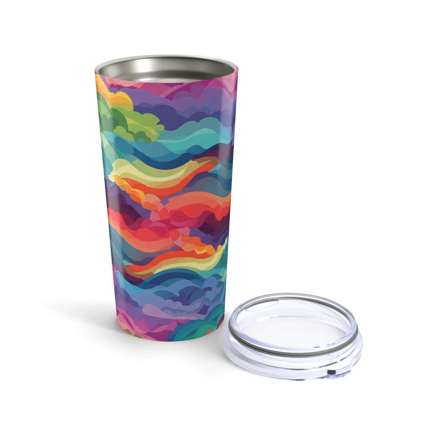 20 Ounce Stainless Steel Tumbler With Vacuum Insulation Leak Proof Spill Resistant Lid