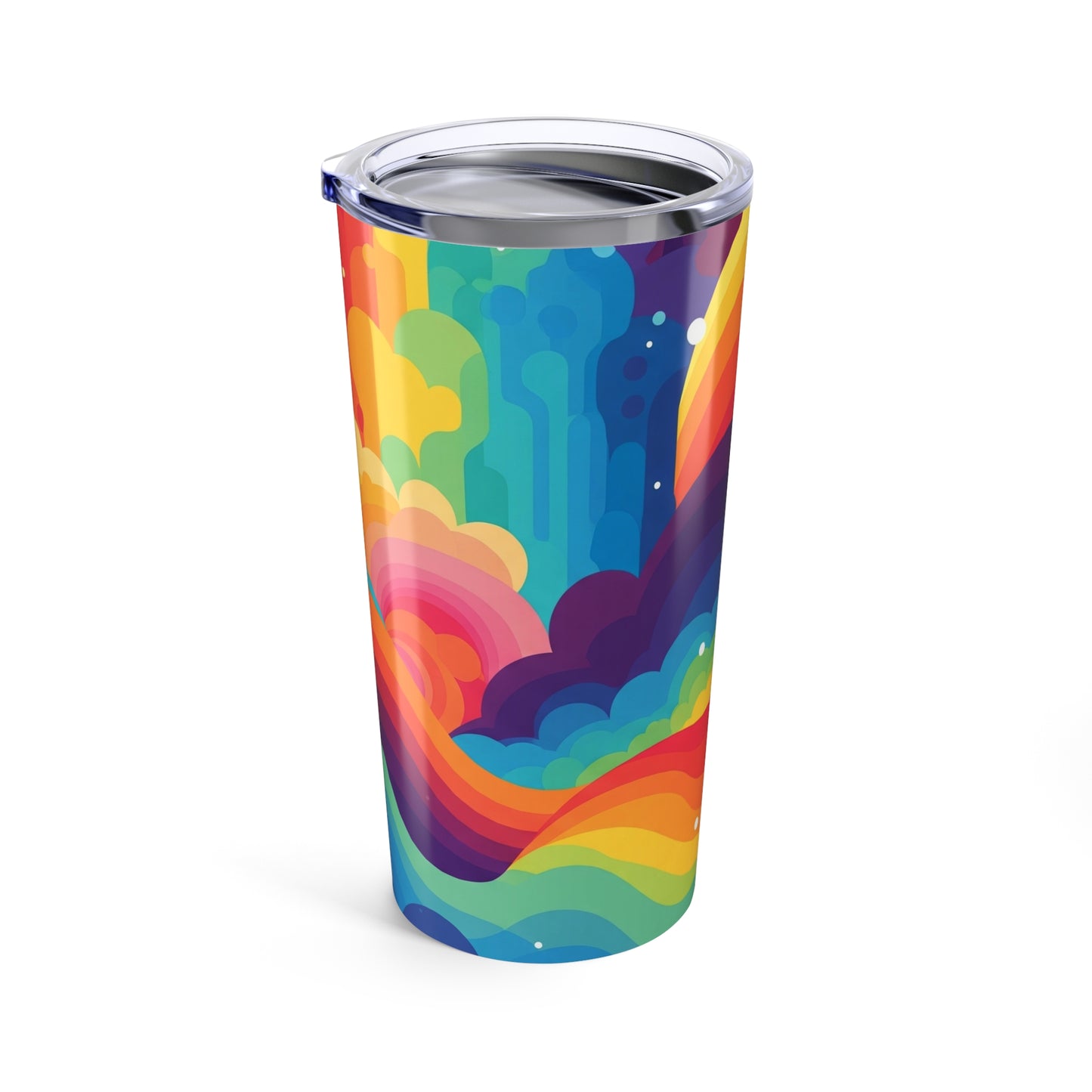 20oz Stainless Steel Tumbler With Double Wall Vacuum Insulation Leak Proof Travel Mug Printed Artwork for Everyday