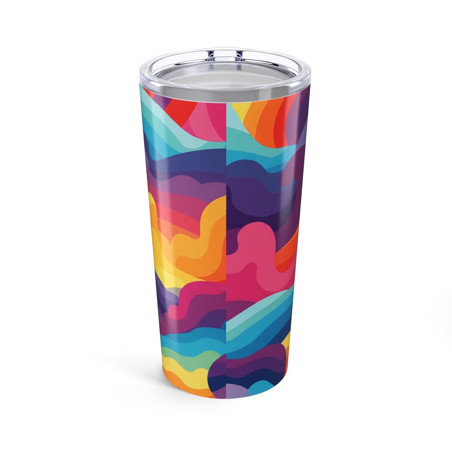 20oz Stainless Steel Tumbler With Vibrant Printed Art Double Wall Vacuum Insulated Travel Mug Leak Proof Thermal