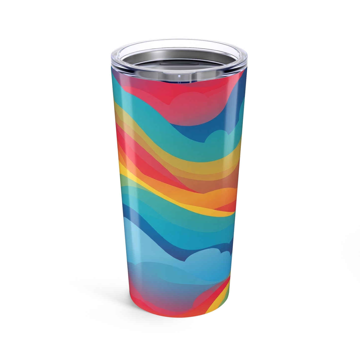 20oz Stainless Steel Tumbler With Double Wall Vacuum Insulation Spill Resistant Printed Travel Mug For Hot Cold