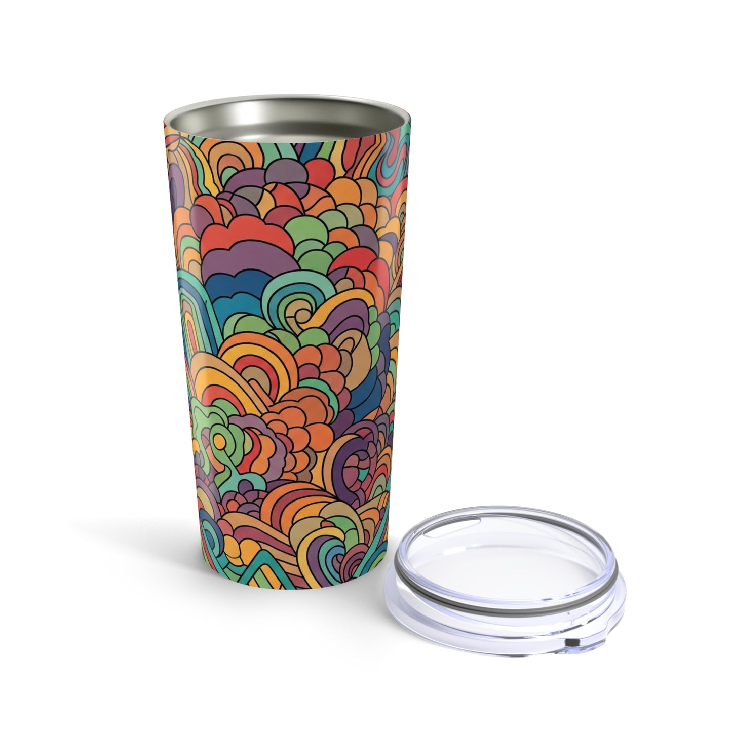 20 Oz Stainless Steel Tumbler With Double Wall Vacuum Insulation Keeps Hot Or Cold Drinks Leak Proof And