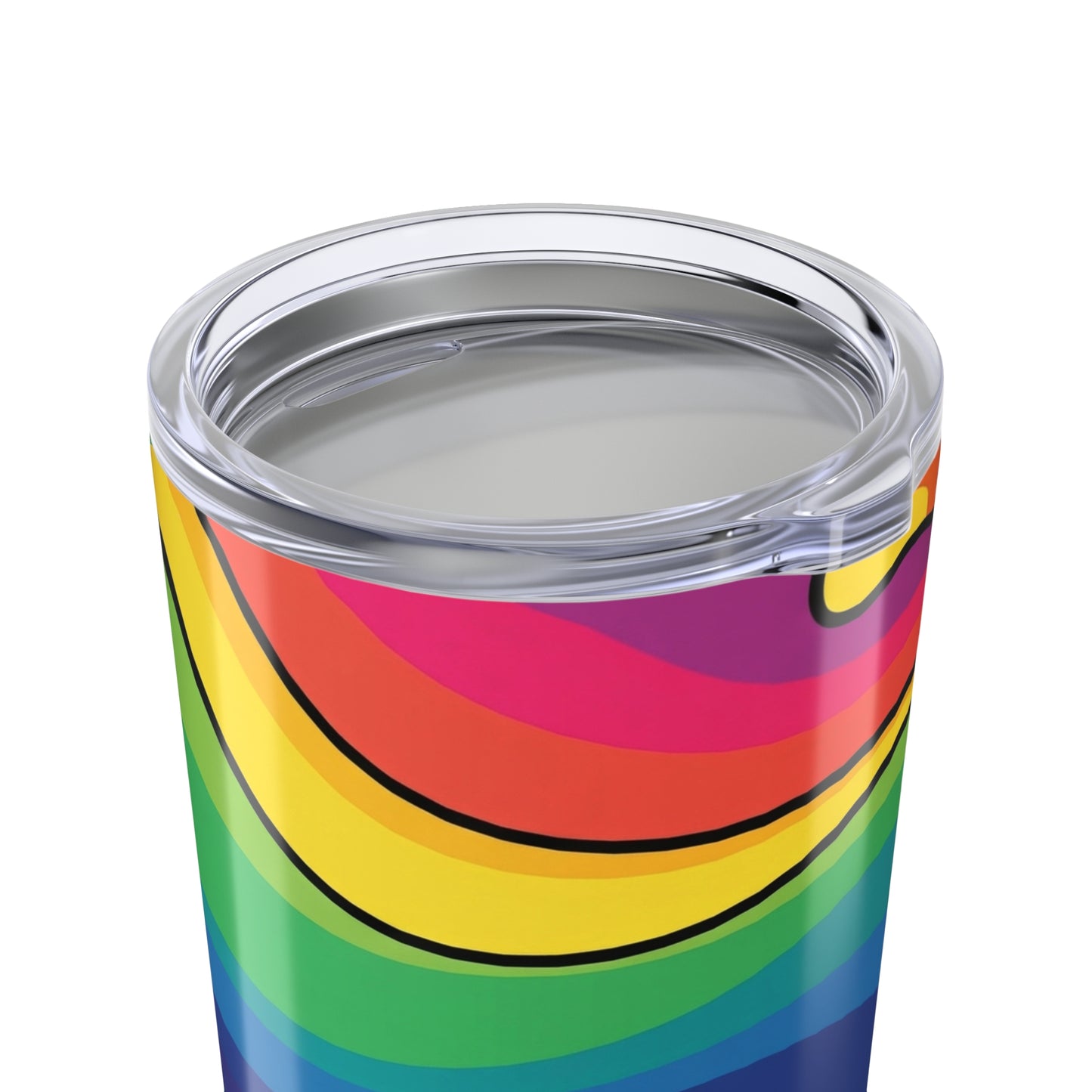 20oz Stainless Steel Travel Mug With Lid Double Wall Vacuum Insulated Leak Proof Printed Design For Hot And Cold