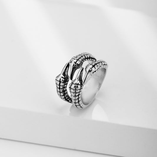 Dragon Claw Ring Bracelet Adjustable Opening Unisex Ring Geometric Design Fashion Alloy Ring Bracelet For Women And Men