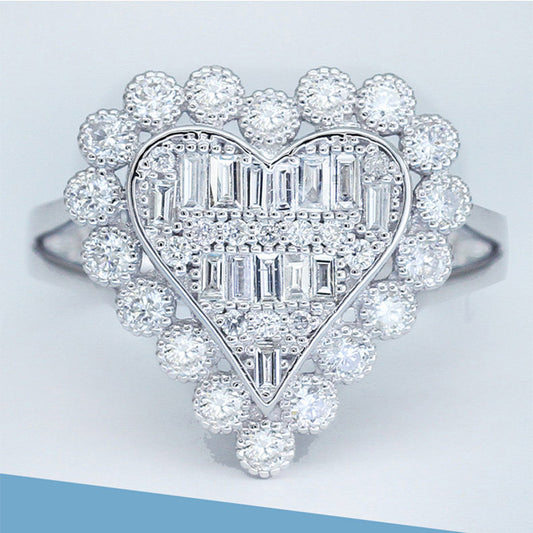 Geometric Zircon Ring Gold Plated Copper Fashion Jewelry Elegant Dainty European Style Sizes 6 7 8 9 10 Classy