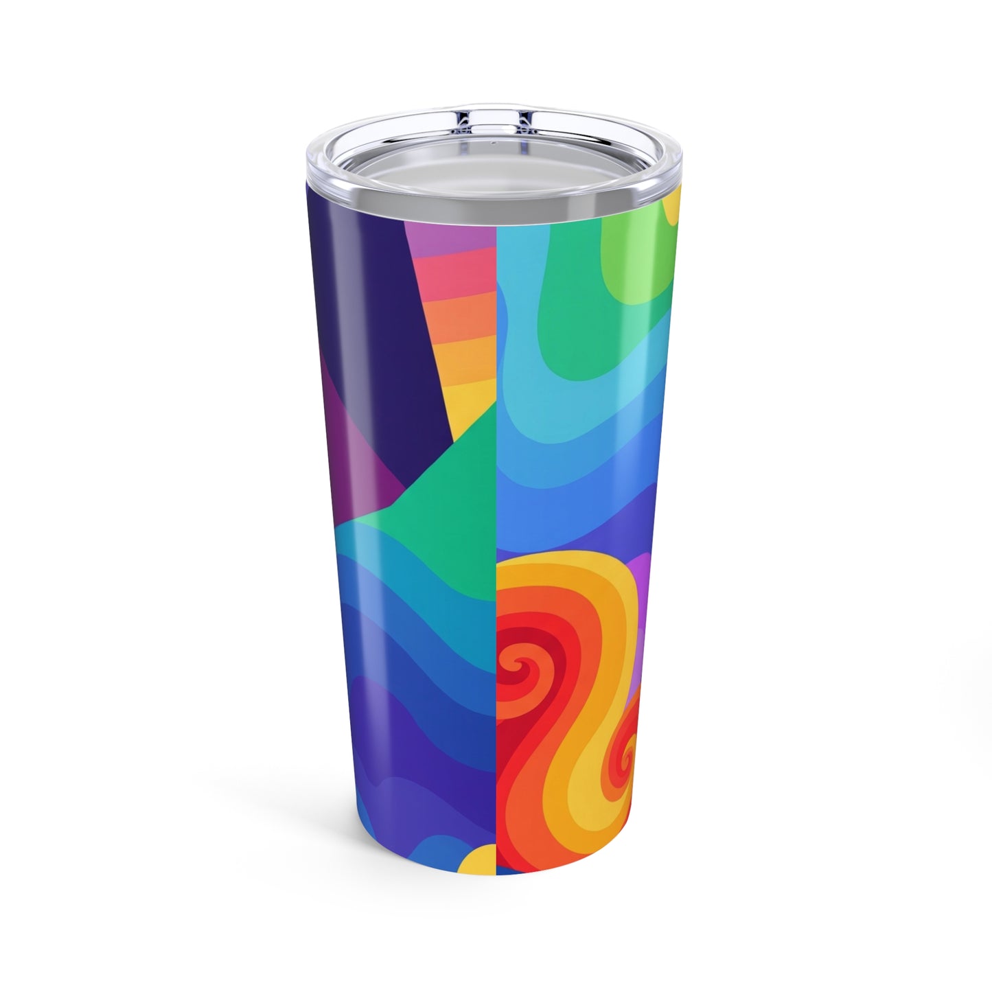 20 Oz Stainless Steel Printed Coffee Cup With Double Wall Insulation Leak Proof Lid For Travel