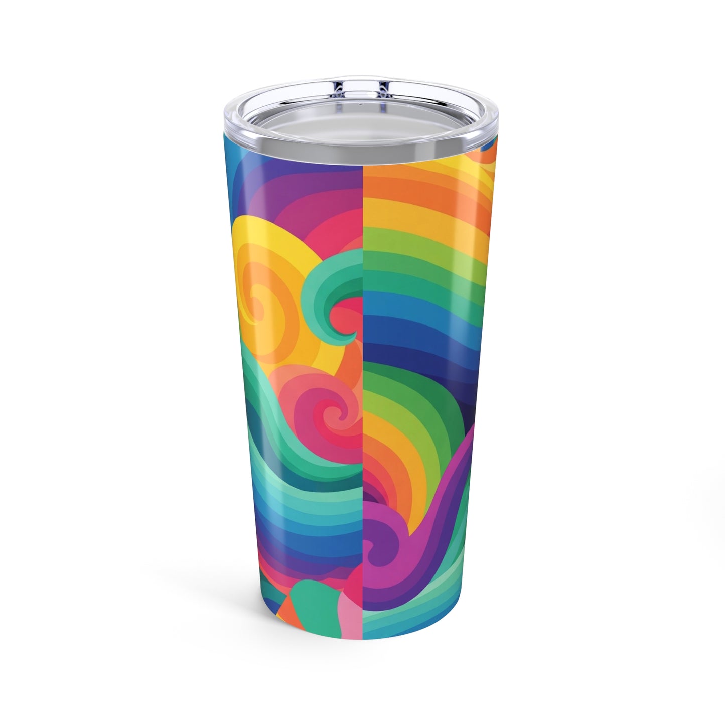 20oz Stainless Steel Travel Mug With Double Wall Vacuum Insulation For Hot Cold Beverages Featuring Vibrant