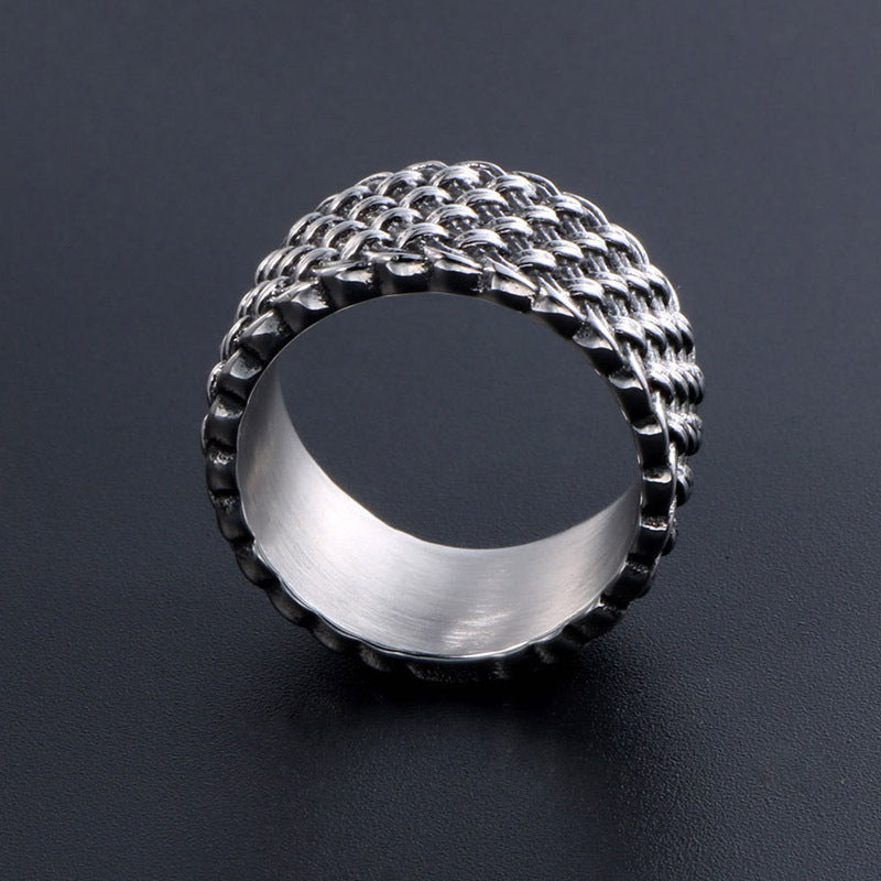 Love Intertwined With Retro Personality Domineering Ring