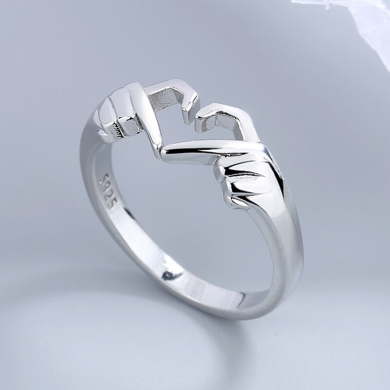 Womens Copper Heart Ring Adjustable Open Design Electroplated Silver Or Gold Fashion Jewelry Simple Thin Band Accessory