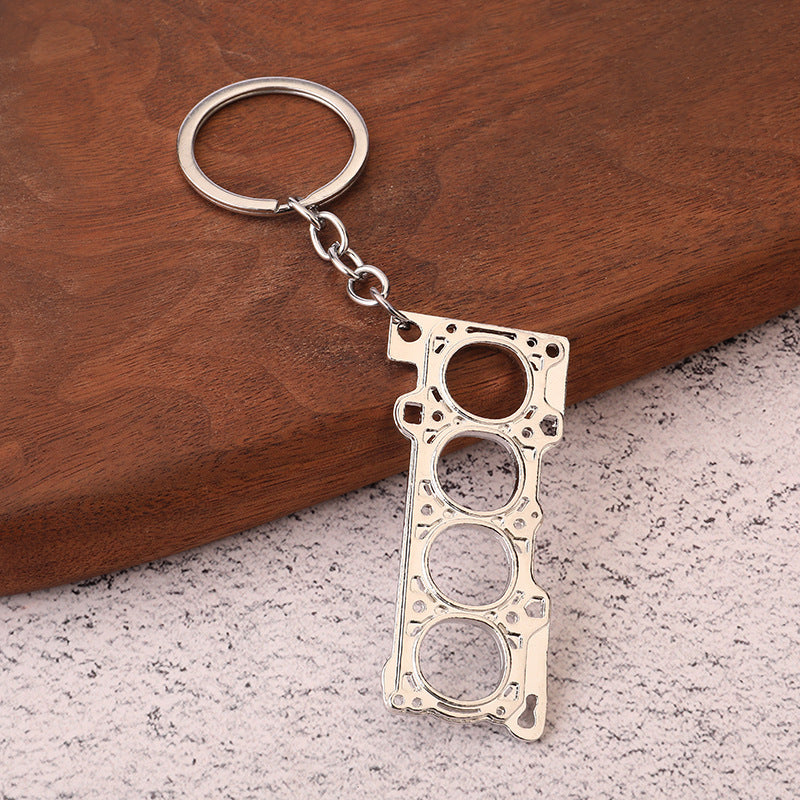 Car Key Chain Zinc Alloy Creative Metal Key Ring Auto Accessory Stylish Key Holder For Car Keys Durable Quality Use
